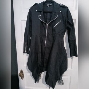 Vtg Y2K Dead Threads Skirted Coat